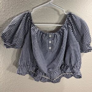 Over the Shoulder Crop Top